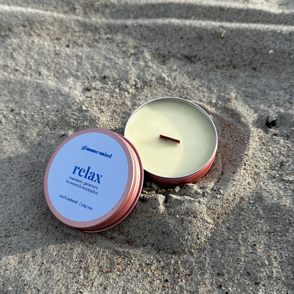 "relax" candle